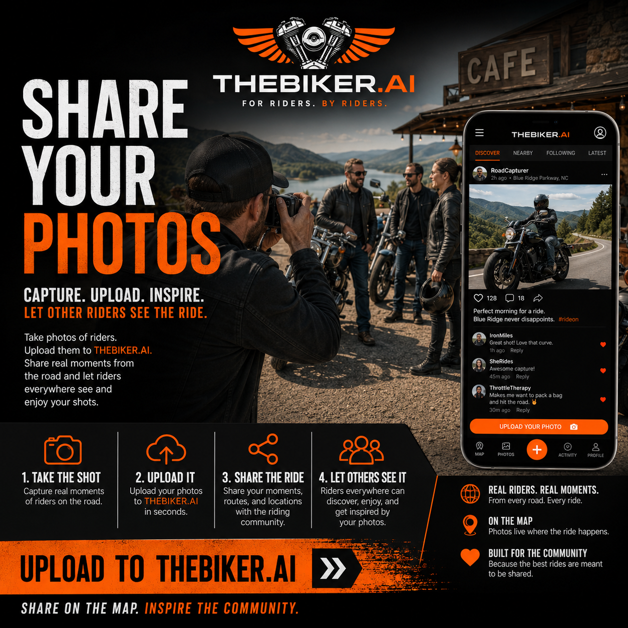 Share your photos with the riding community