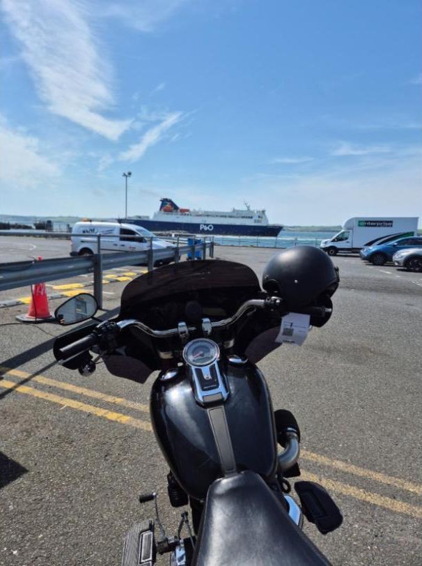 Waiting to board the P&O ferry at Cairnryan