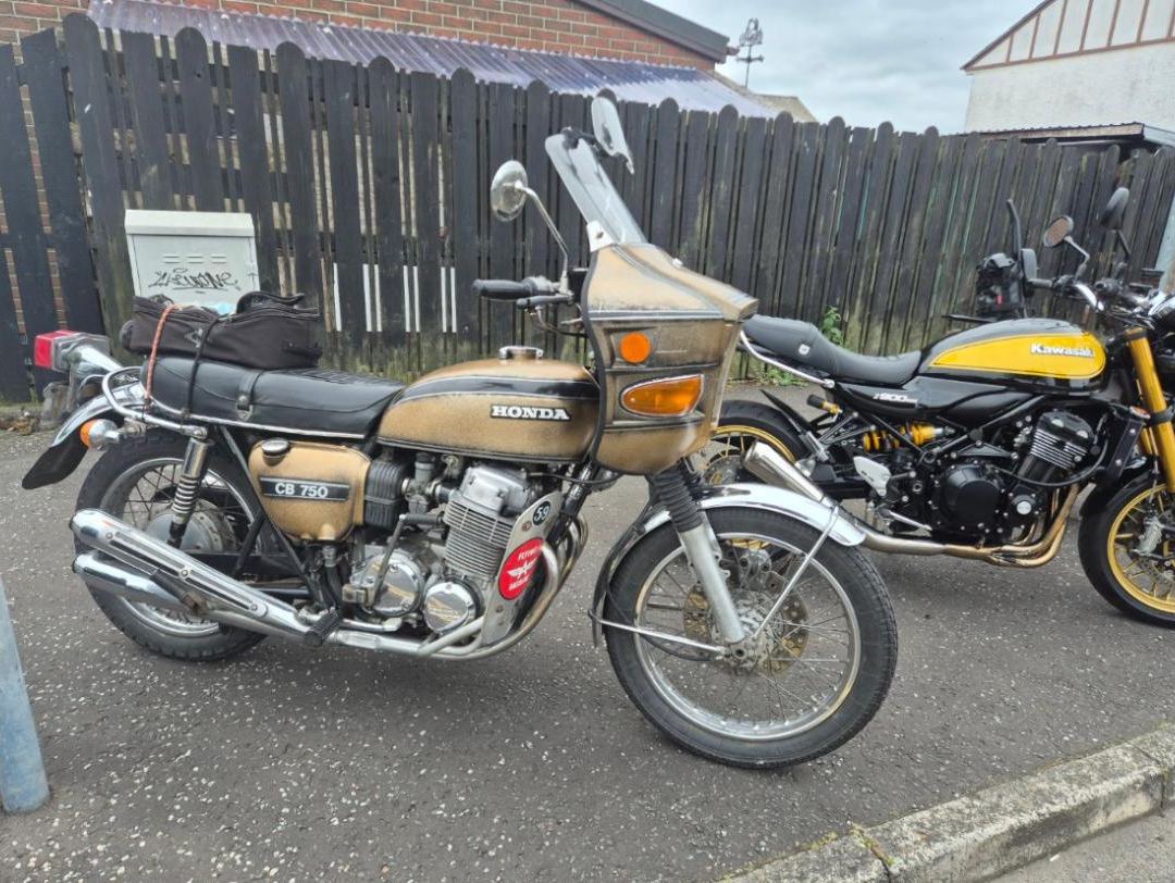 A Honda CB750 in the line-up