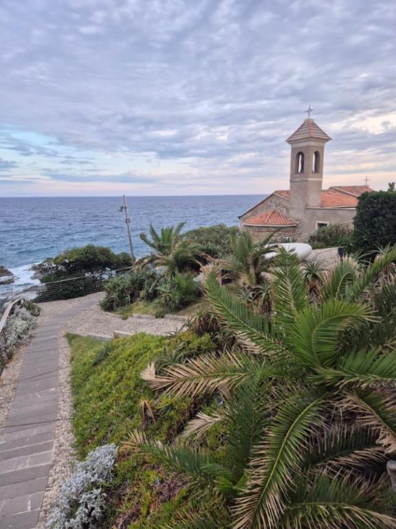 Church tower by the sea