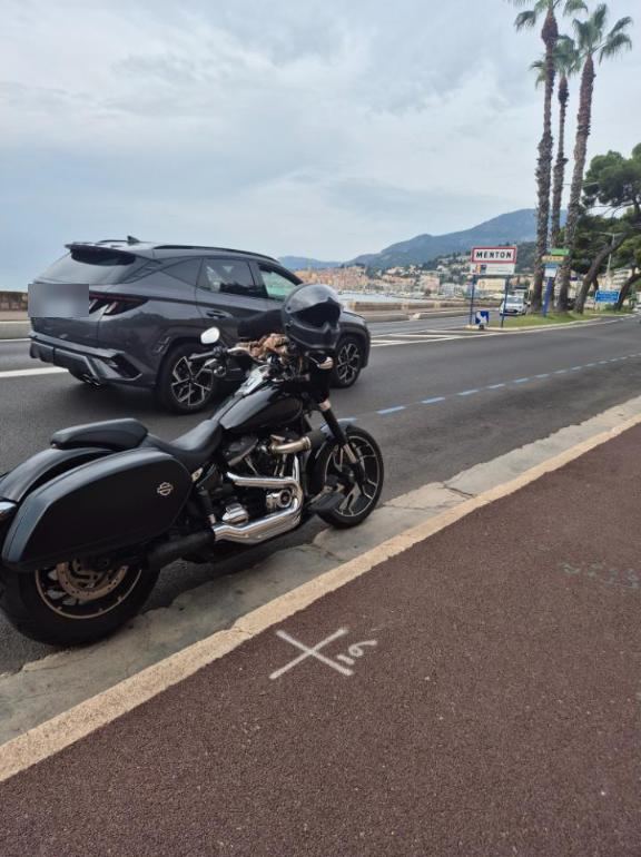 The bike on the sea front