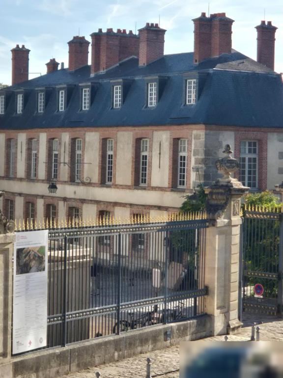 Chateau wing behind the gates