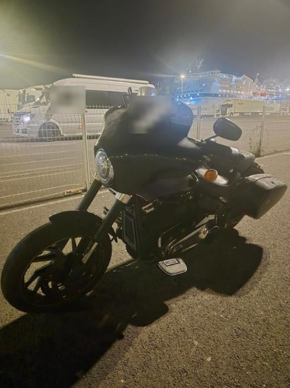 The bike in the ferry queue