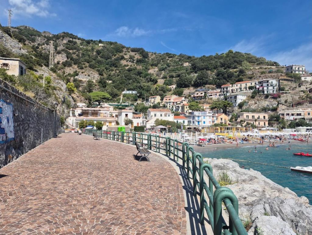 Sea walk into the village