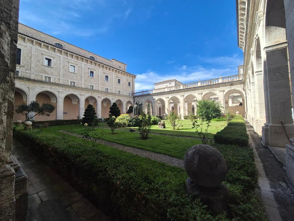 Abbey garden cloister
