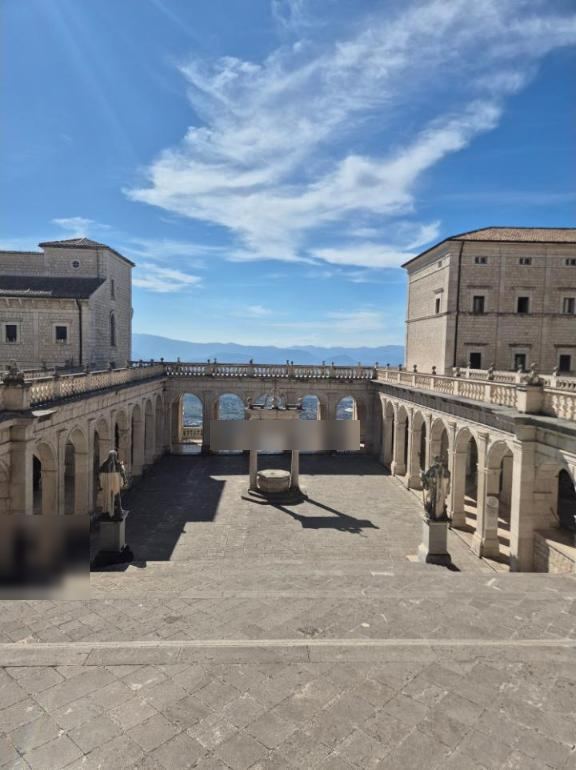 Courtyard looking out