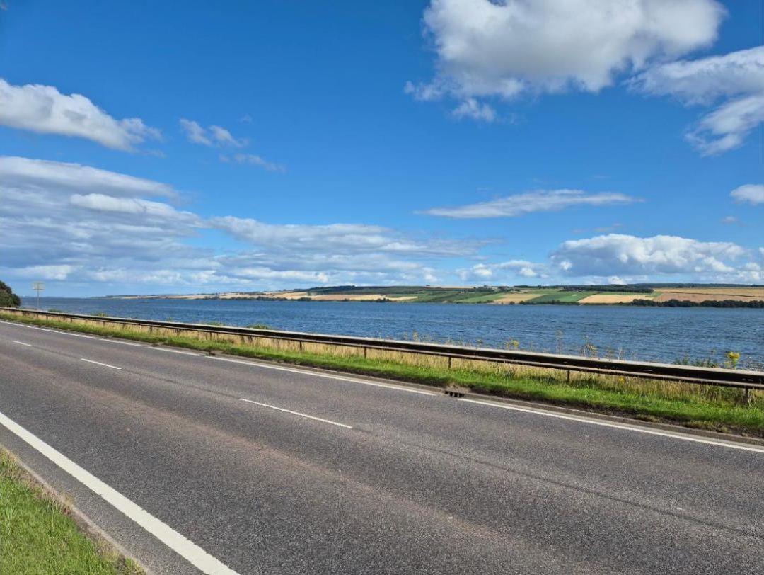 The coast road along the firth