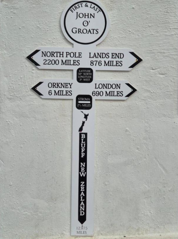The First and Last signpost