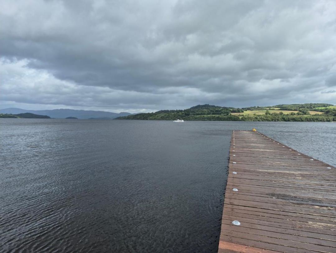 Looking up Loch Lomond from the old jetty