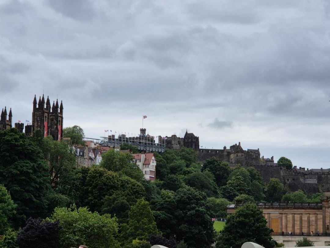 The castle and the Old Town from Princes Street Gardens