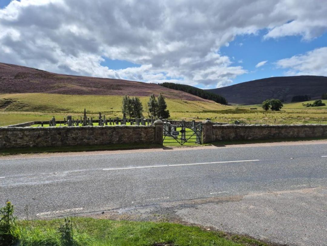 Old churchyard in the glen on the way