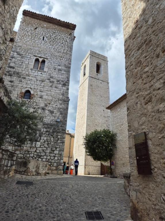The old towers inside the walls