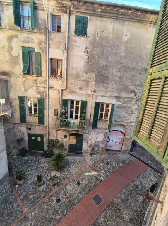 Green shutters in the old town