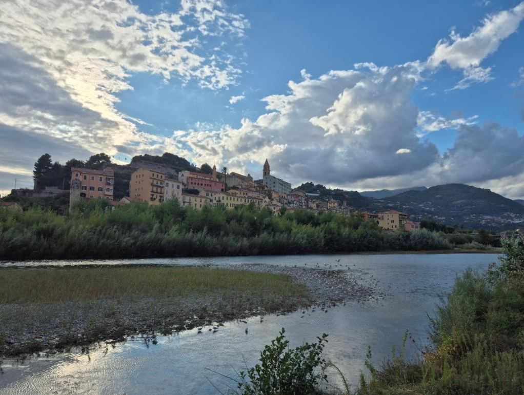 Ventimiglia old town over the river